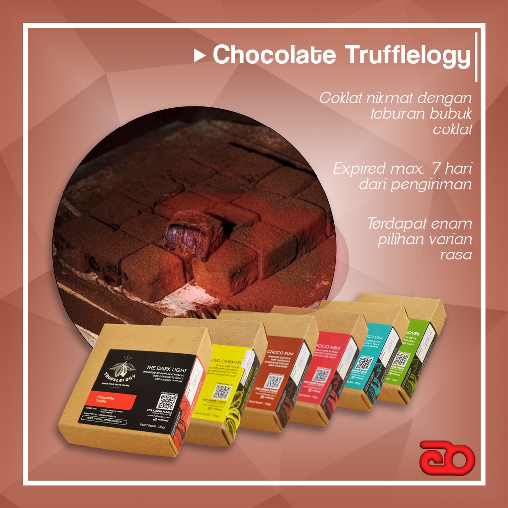 

Chocolate Trufflelogy Coklat dengan taburan coklat