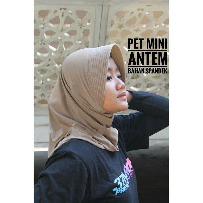 Hijab Instan Pet Mini / Krudung Sport / Voli / Pramuka / Harian / Senam / Kerudung Simple Style Elegant Mewah Dan Menawan