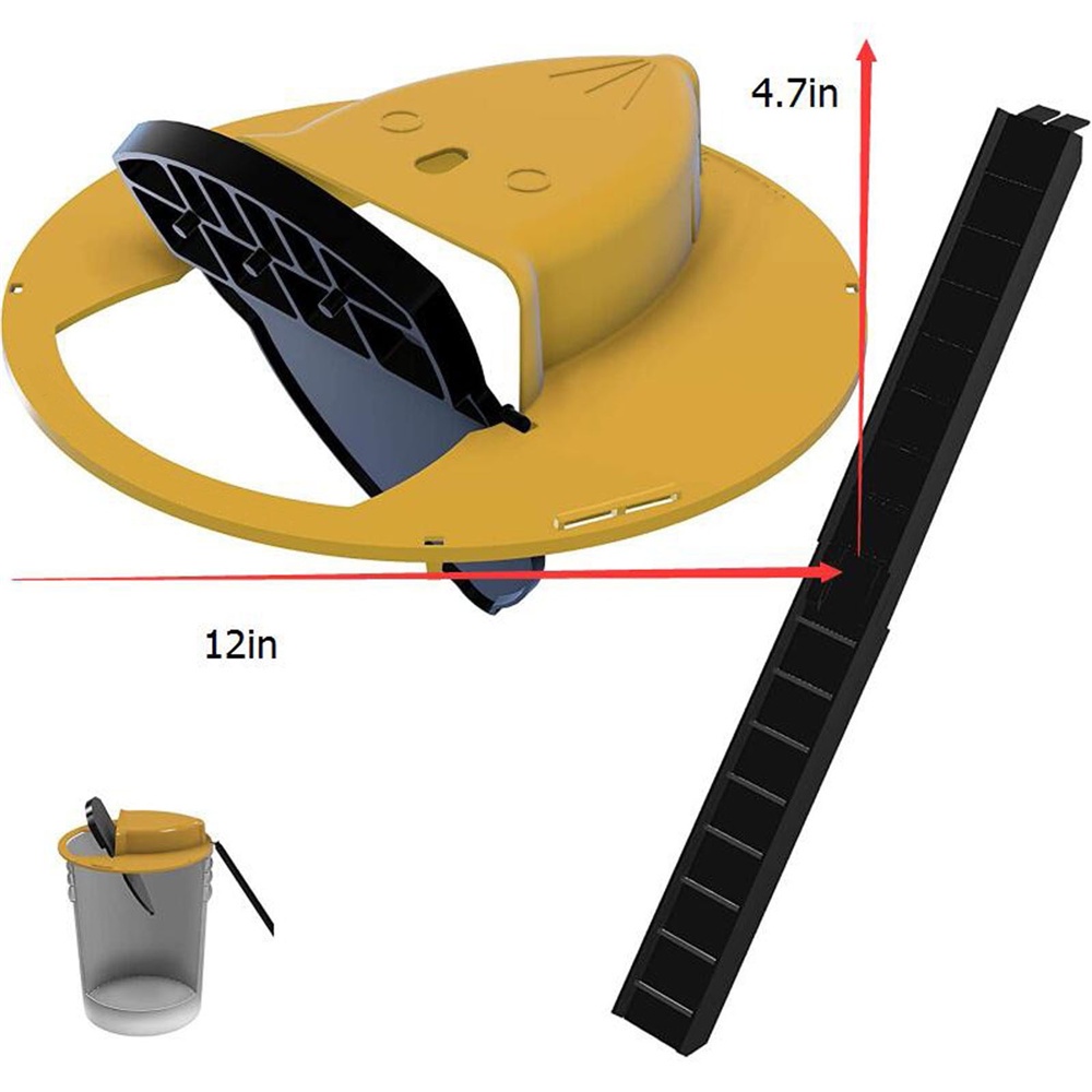 Mouse Trap Original Rat Jebakan Perangkap Tikus / Flip Slide Bucket Lid Rat Mouse trap Ember Reusable Untuk Outdoor-7