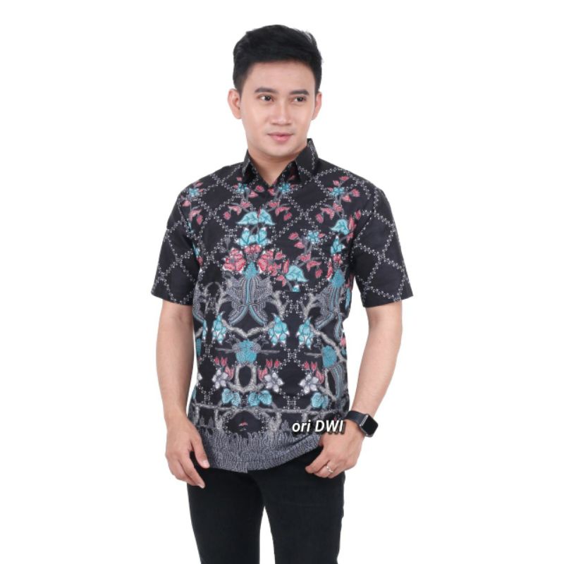 Batik Dolby Dolbi Dobby Doby Tenun Sutra Tulis Katun ATBM Baron ATASAN BATIK WANITA m l xl-Hem jaring