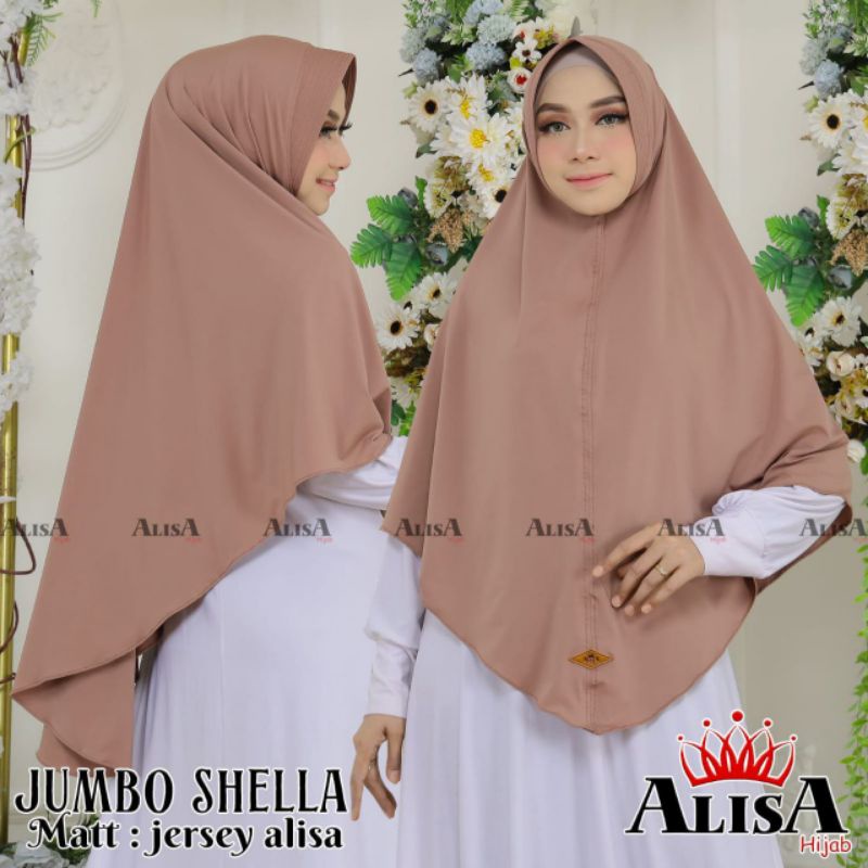 𝗦𝗛𝗘𝗟𝗢𝗩𝗘𝗦𝗛𝗢𝗣𝗣 - ALISA HIJAB KHIMAR JUMBO SHELLA MOTIF PINGUIN PREMIUM ORIGINAL ALLISA ALYA HIJAB DESV