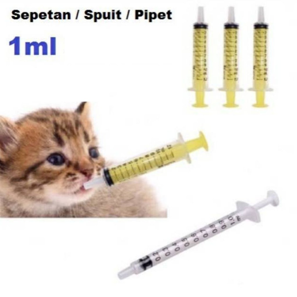 Spuit Sepetan Suntikan 1ml Anjing Kucing FEFARM