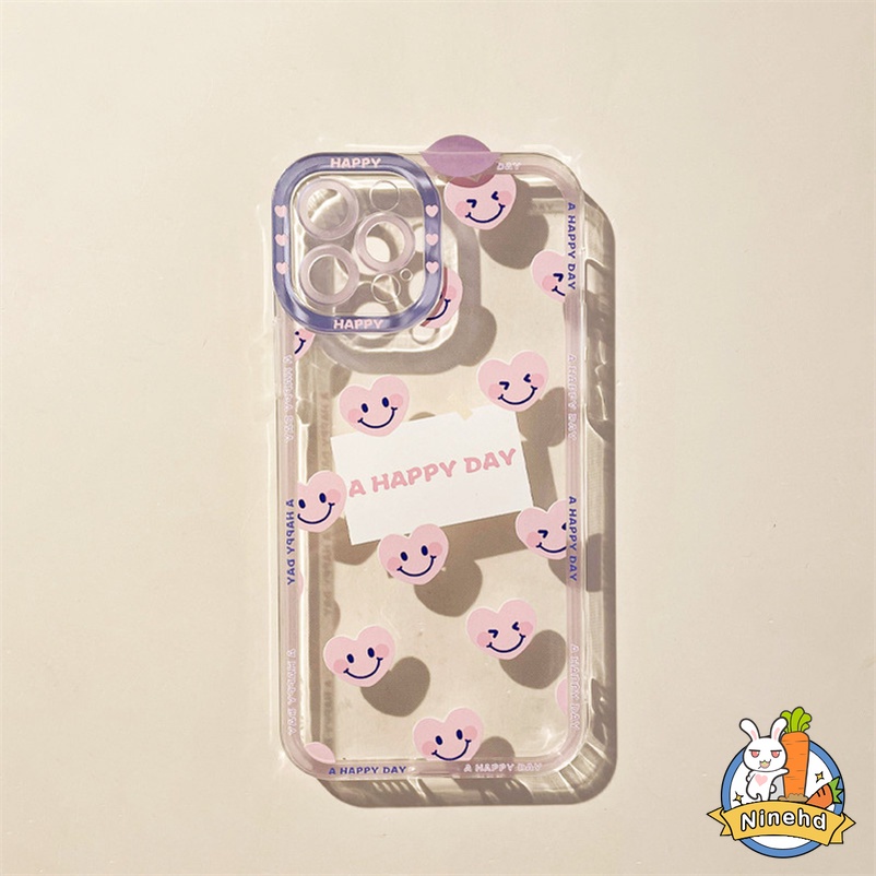 Case Bahan Silikon Desain Wajah Tersenyum Hati Untuk Vivo V23 V23e V21 V21e V20 T1 Pro Y21 Y33s Y33T Y21T Y76 Y55 Y15A Y01 Y20 Y20i Y20 Y15s Y12 Y50S Y1s Y20i Y12s Y15s Y50S Y12s Y20i