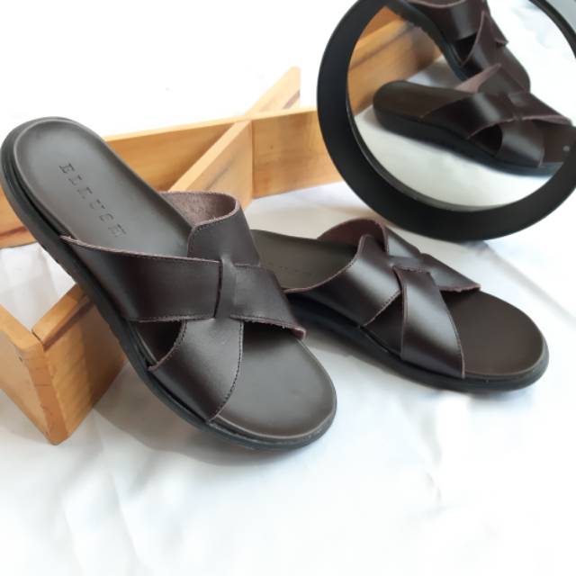 sandal pria/sandal kulit pria/sandal laki laki dewasa/sandal kulit original
