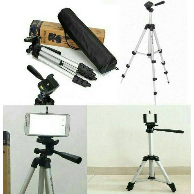 Tripod Tripood Model E5 stand Camera Kamera Alumunium 100cm + Holder U
