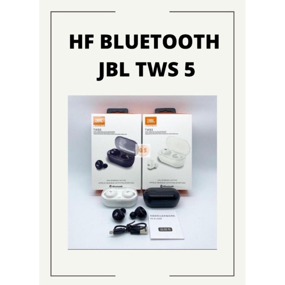 HEADSET BLUETOOTH JBL TWS 5 WIRELESS TWS 5