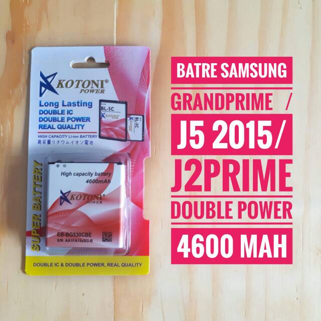 BATERAI KOTONI J2 PRIME/ GRANDPRIME/ J5 2015
