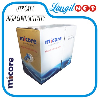 MICORE CABLE UTP CAT 6 HIGH CONDUCTIVITY /BOX