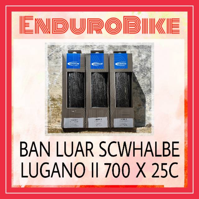 BAN LUAR LUGANO II SCHWALBE 700 X 25C SEPEDA BALAP 2