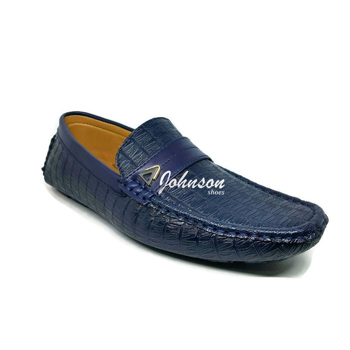 Sepatu Loafers Kulit Pria KYNZARA - ST 12 - 03 Navy 100% ORIGINAL Import China