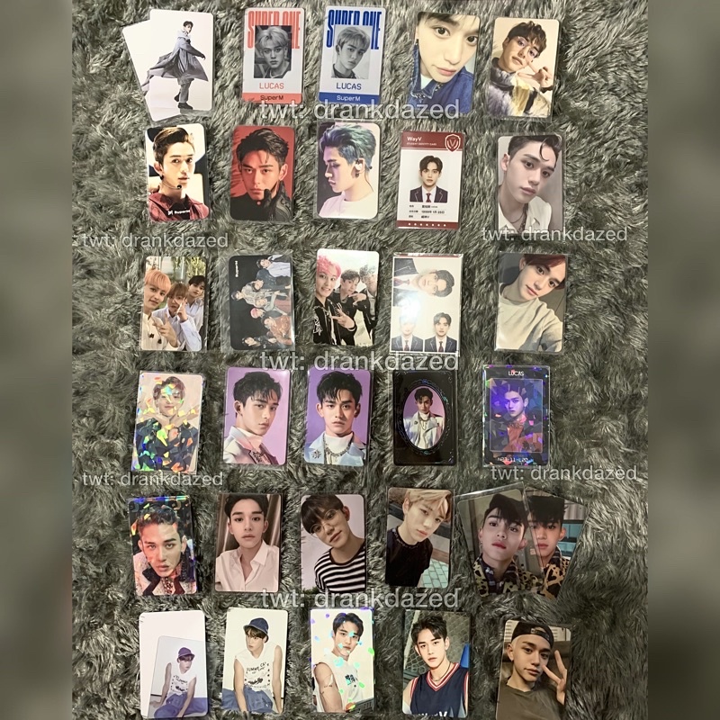 Pc official album kihno Lucas nct id card mark baekhyun superm tour wayv b2s sg ar ticket ac yb scra