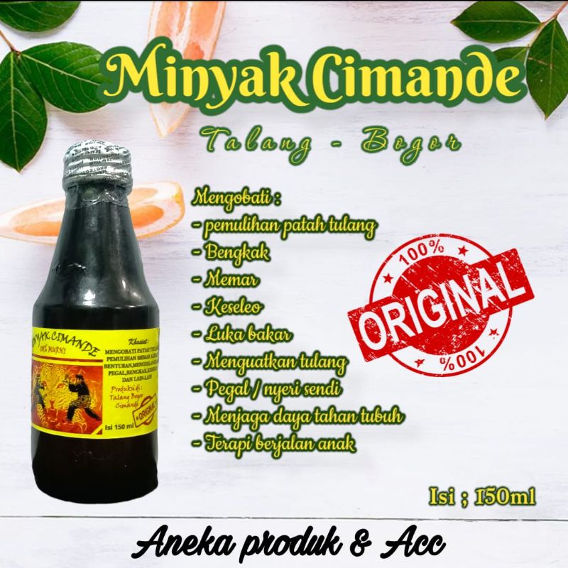 minyak urut cimande asli