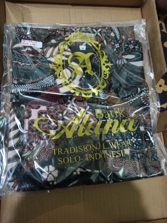 Batik Alisan Prabu Lengan Panjang Produsen Batik Aluna Solo  Pcw 027