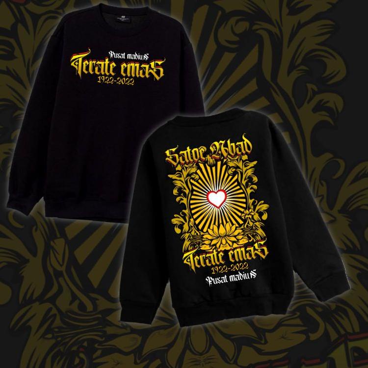 Tidak Diragukan.. SWEATER PSHT DISTRO TERBARU TERATE EMAS