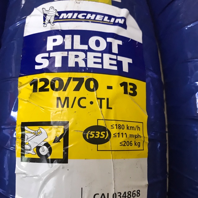 MICHELIN 120/70-13 PILOT STREET BAN MOTOR NMAX DEPAN