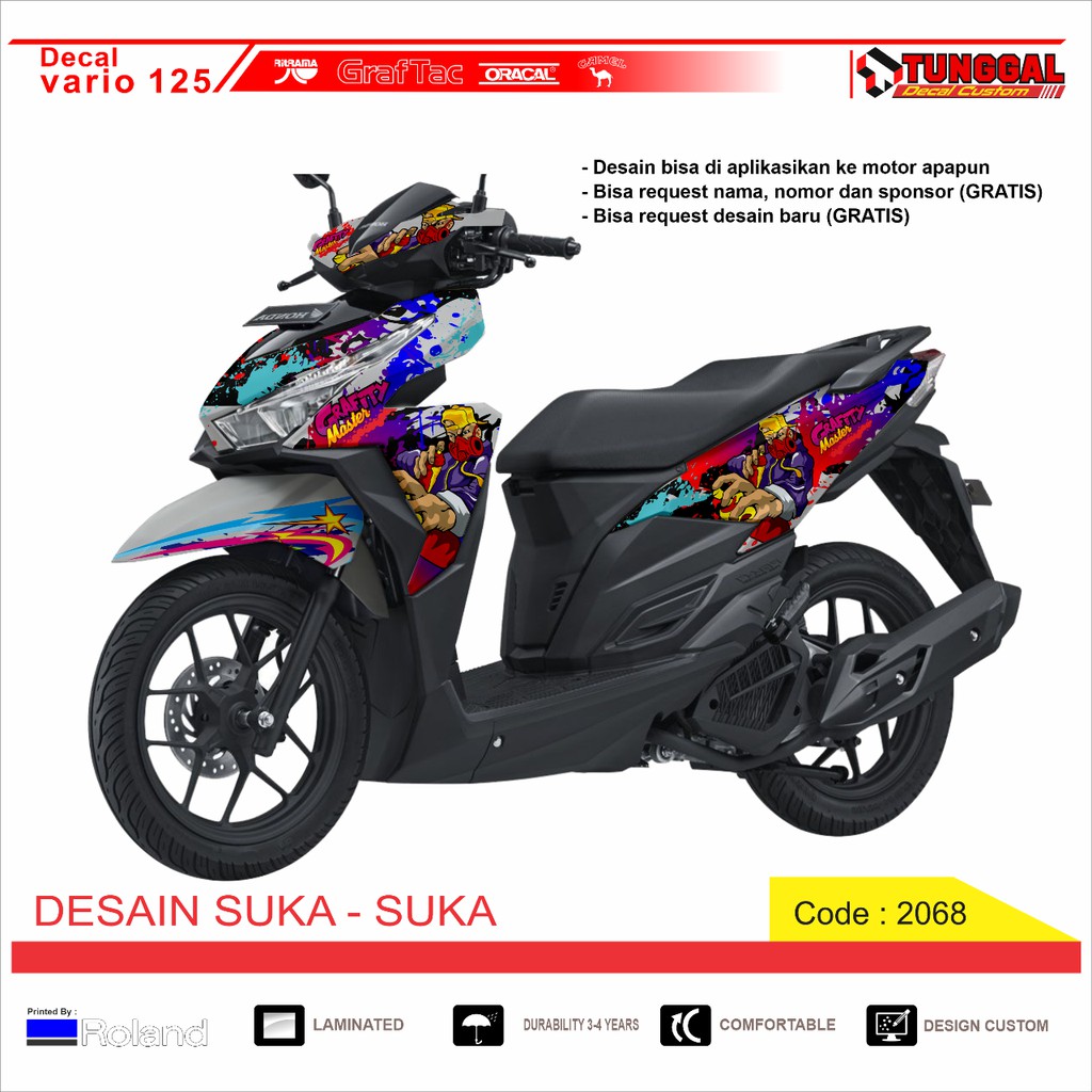 Decal vario 125 150 old desain custom