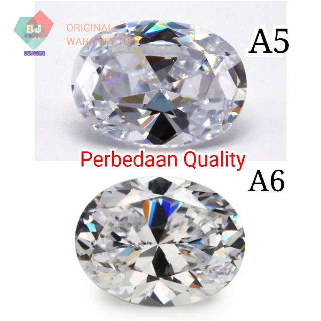 Diamond Quality A6 Cubic Zirconia 10-16 mm Grade Premium Garansi 100%