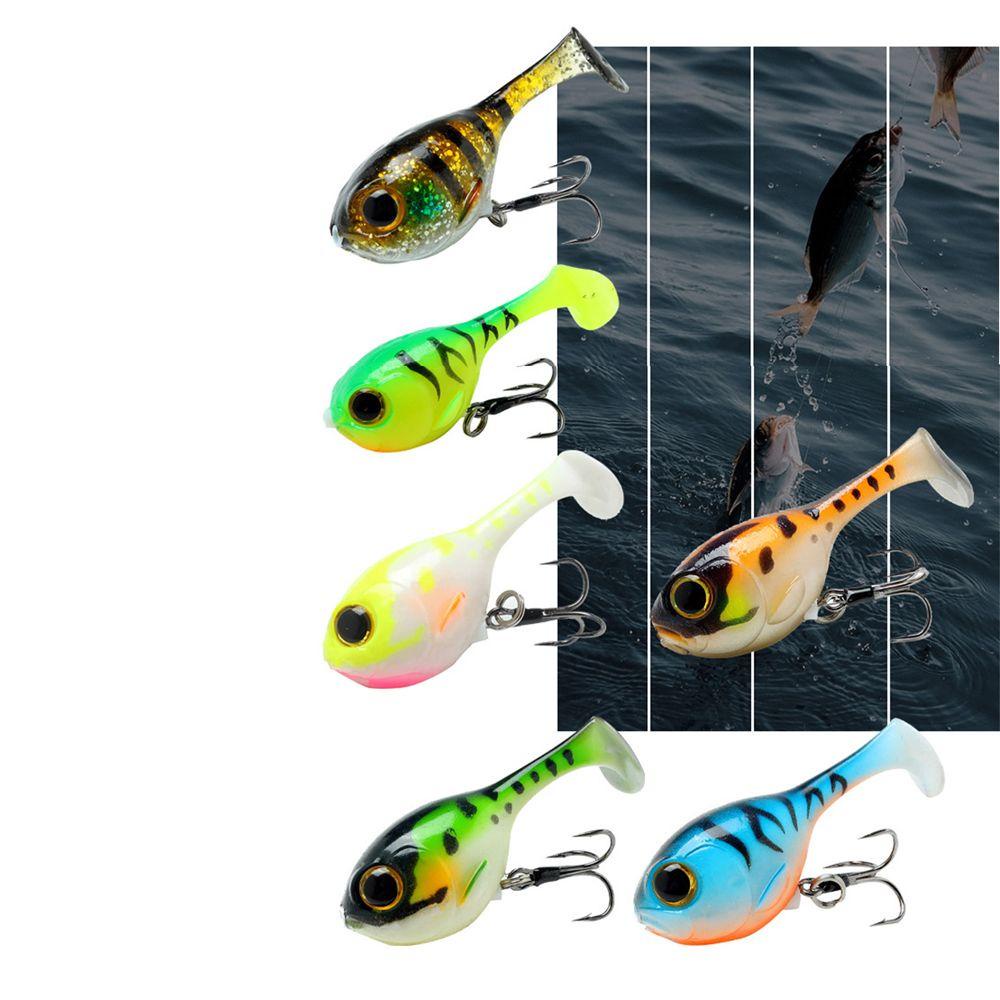 TOP Balon Umpan Ikan Dengan Pengait Tahan Lama High Quaility Swim Worm Barbed Hook