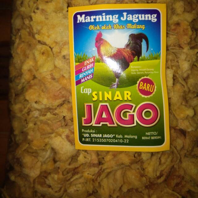 Marning jagung gepeng sinar jago 400 g