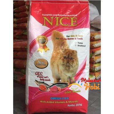 Makanan Kucing NICE Cat Food Karungan 20kg 20 kg