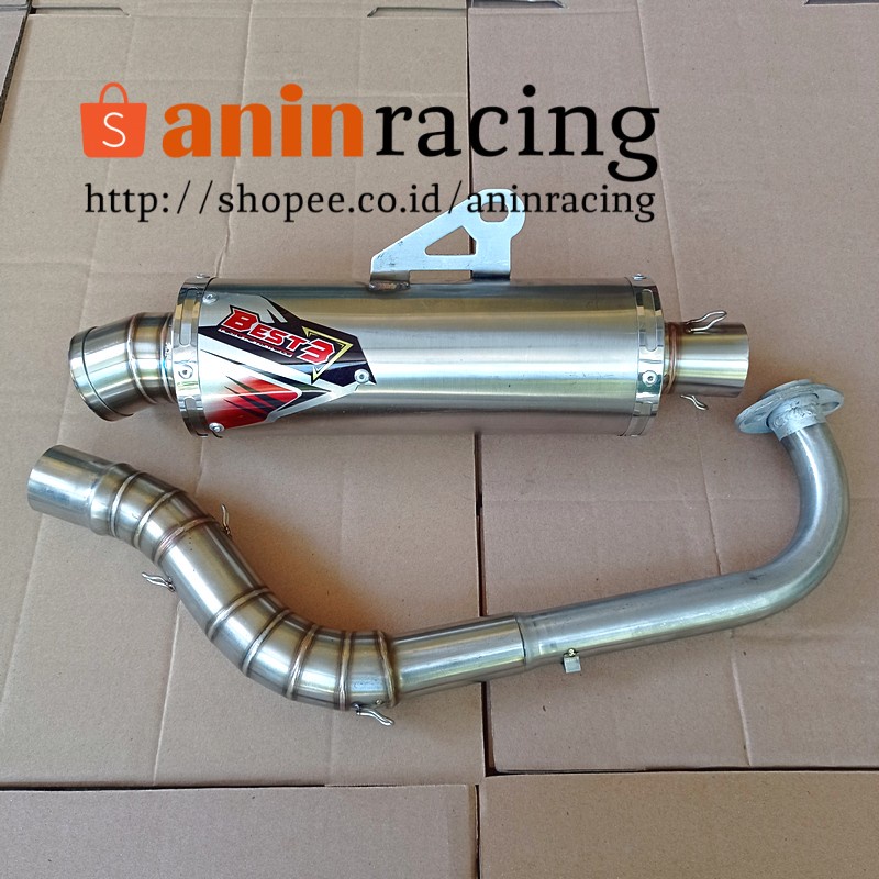 Knalpot Best3 inlet 38-50 pnp mio sporty/mio smile/mio j/mio m3/mio soul karbu/mio soul gt/xeon karb