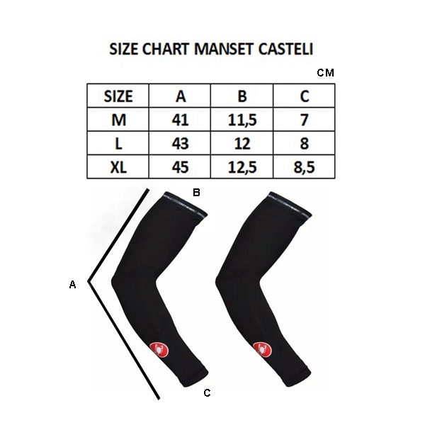 Manset Tangan Muscle Compression CASTELLI..