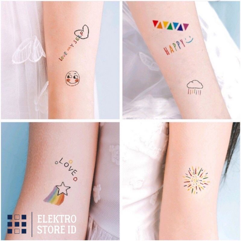 Tatto Temporary Korea aesthetic tato temporer lucu wanita oppa tahan air