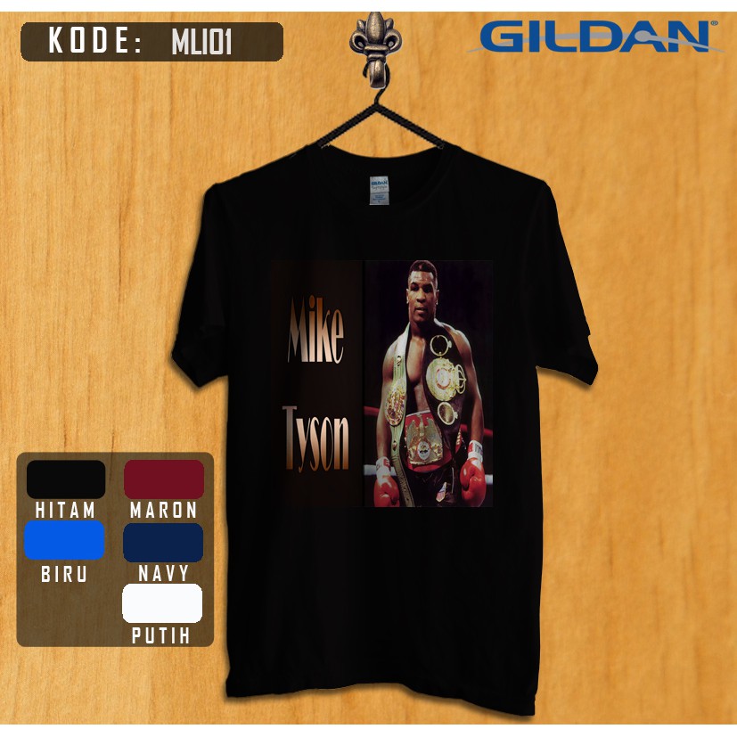 kaos petinju legendaris mike tyson original gildan mk01
