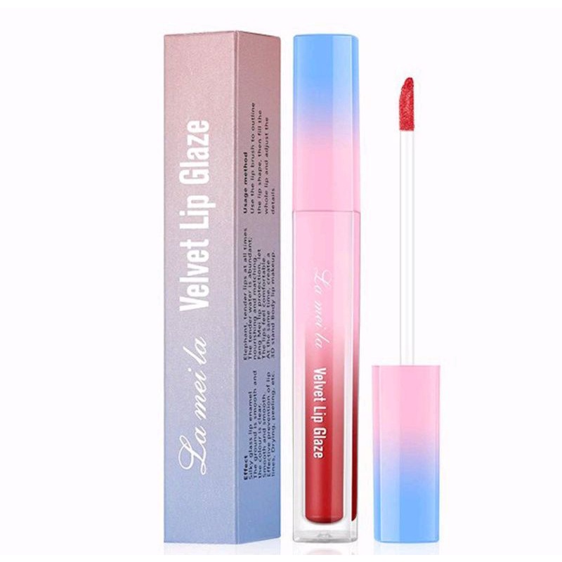 Lameila 1011 lipstick cair korea anti air Velvet Lip Glaze berkualitas