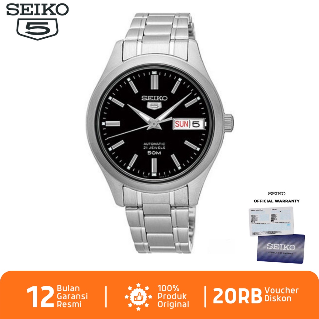 Seiko Pria SNK883 Jam Tangan Pria Seiko 5 Automatic SNK883K1 Stainless Steel Strap