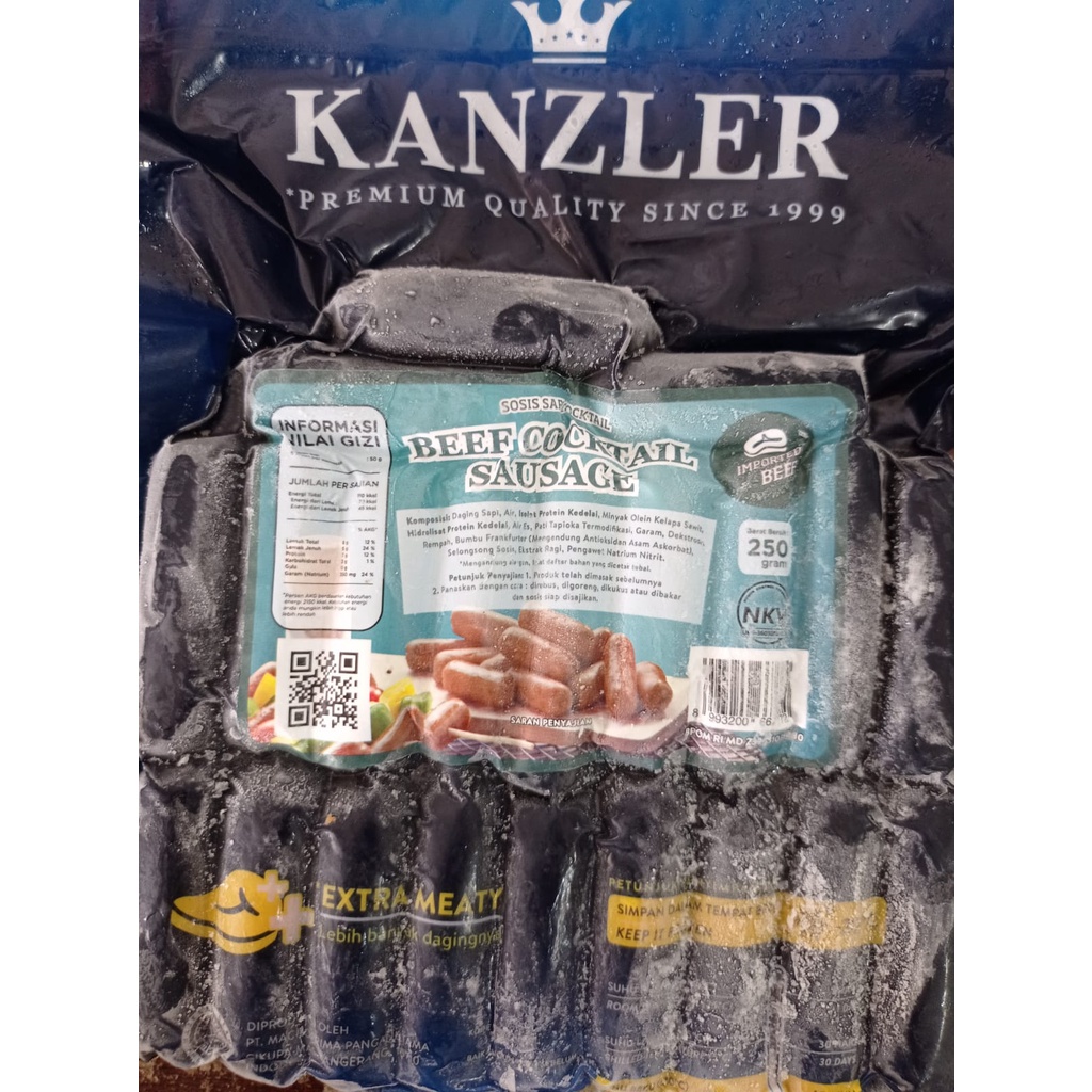 

KANZLER BEEF COCKTAIL SAUSAGE 250 GR