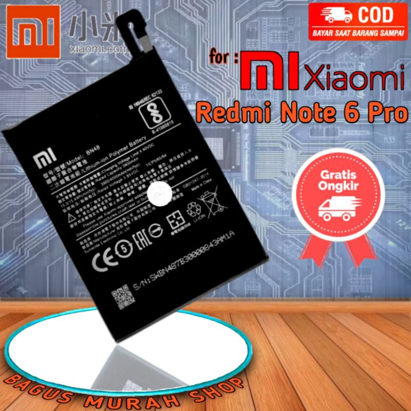 Baterai hp Redmi Note 6 Pro REDMI NOTE 5 REDMI NOTE 5 PRO BN48 BN 48 BN45 BN 45 Original Batre Battery BN-48 Redmi note6pro REDMI NOTE5 REDMI NOTE 5PRO