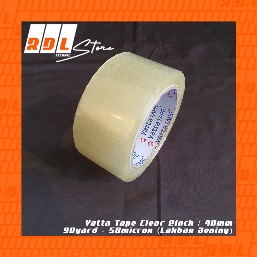 

Yatta Tape Clear 2inch / 48mm - 90yard - 50micron (Lakban Bening)