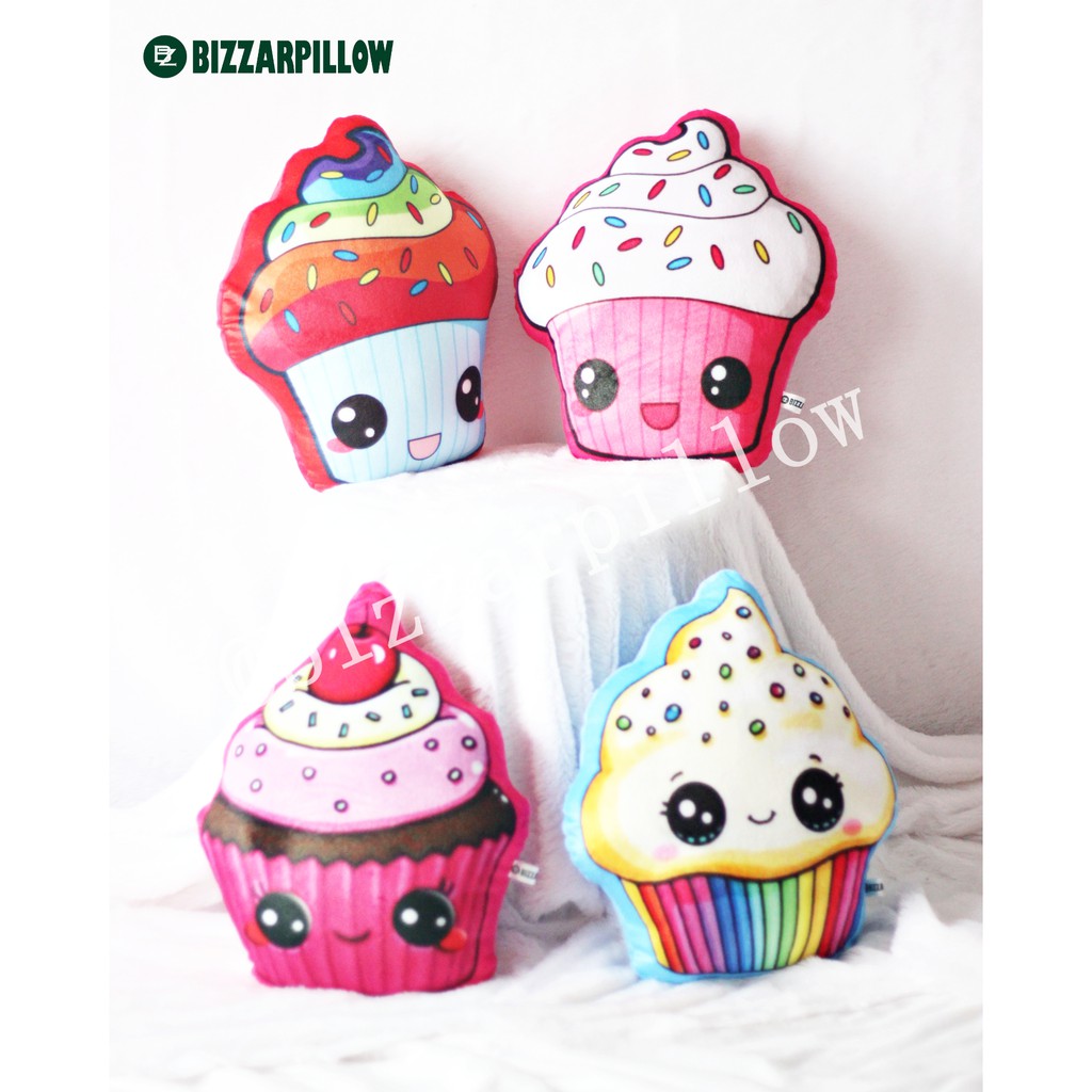 Bizzarpillow Bantal Sofa Motif Cupcake size M BZ141