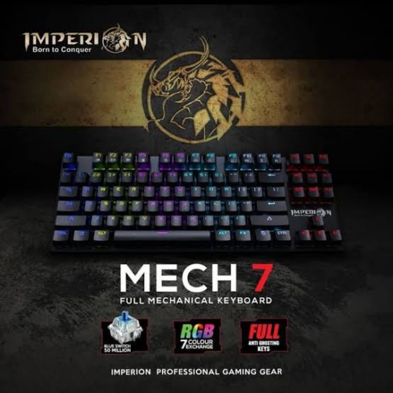 Imperion Mech 7 KG-M07R Keyboard Gaming Mechanical RGB TKL