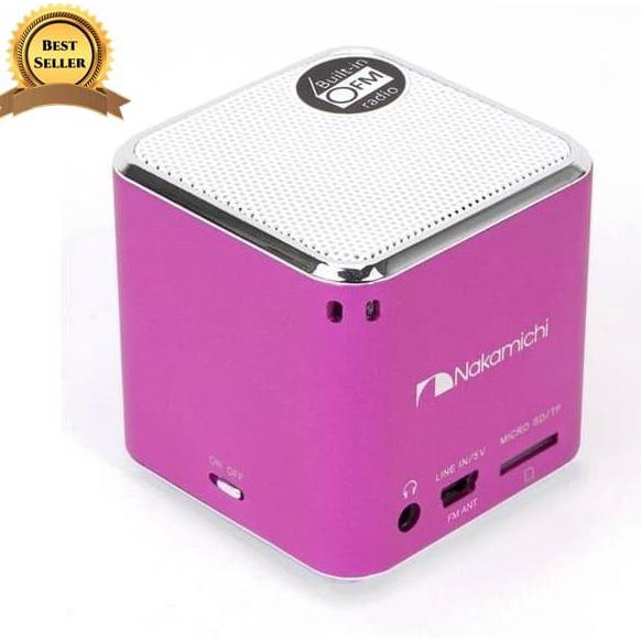 GRATIS ONGKIR NAKAMICHI MY MINI PLUS MP3 SPEAKER + RADIO FM - HITAM TERLARIS