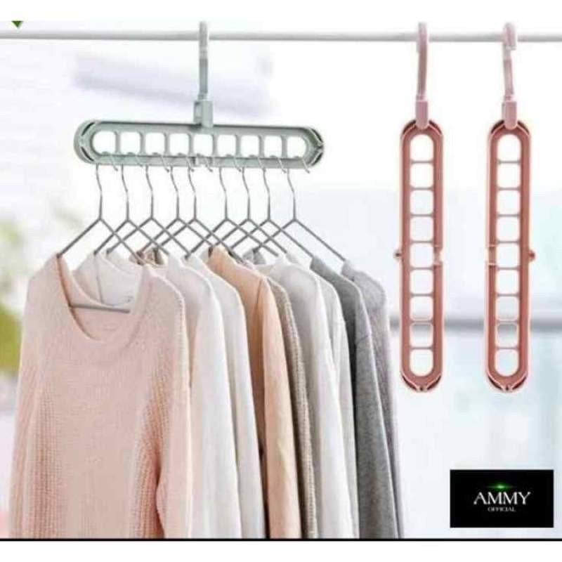 GANTUNGAN BAJU AJAIB WONDER MAGIC HANGER GANTUNGAN BAJU LIPAT LEMARI