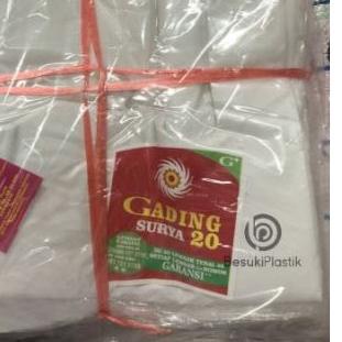✶ Kantong Kresek Gading 40x65x02 / Kresek Gading 40cm / Plastik Gading 40x65 / Kresek Gading Besar ✵