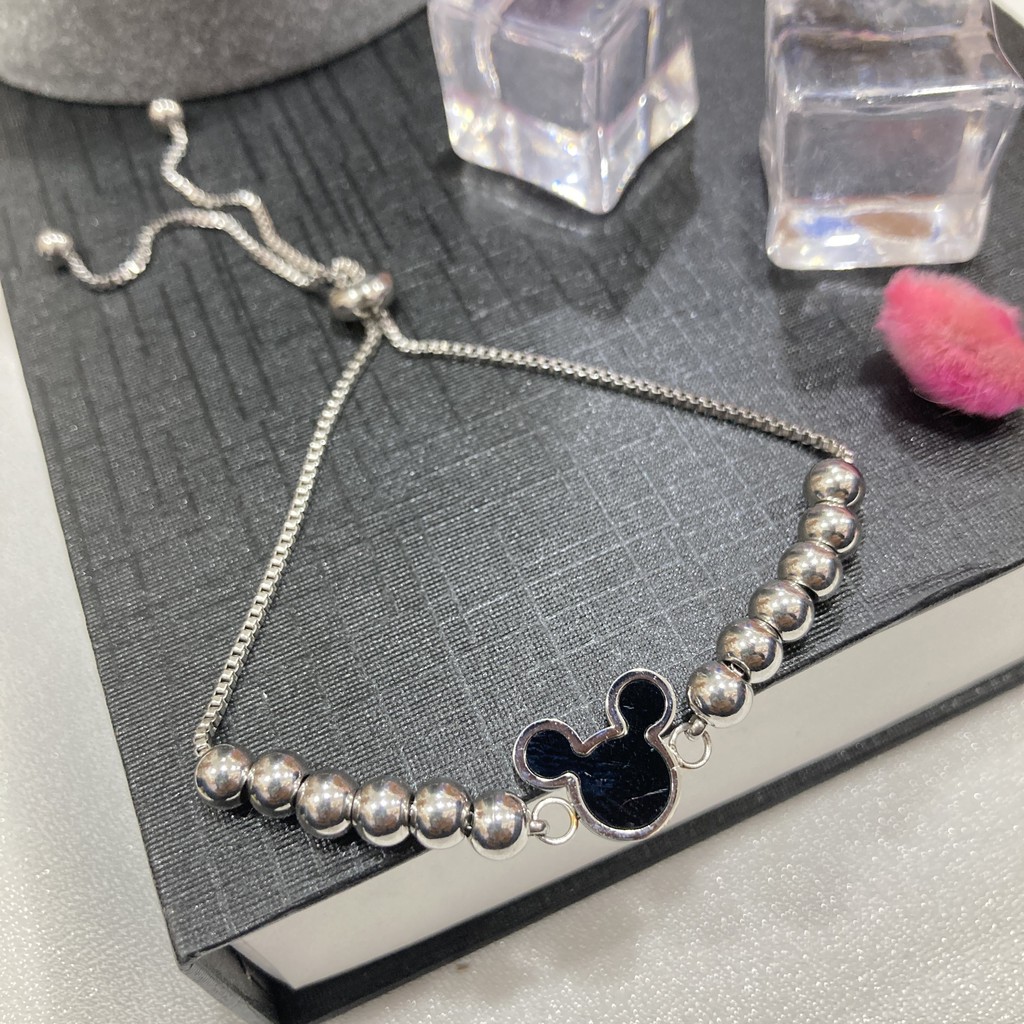 Gelang Serut Titanium Wanita Aksesoris Perhiasan L21A