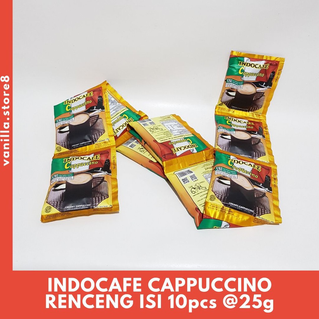 

INDOCAFE CAPPUCCINO RENCENG ISI 10sachet @25g