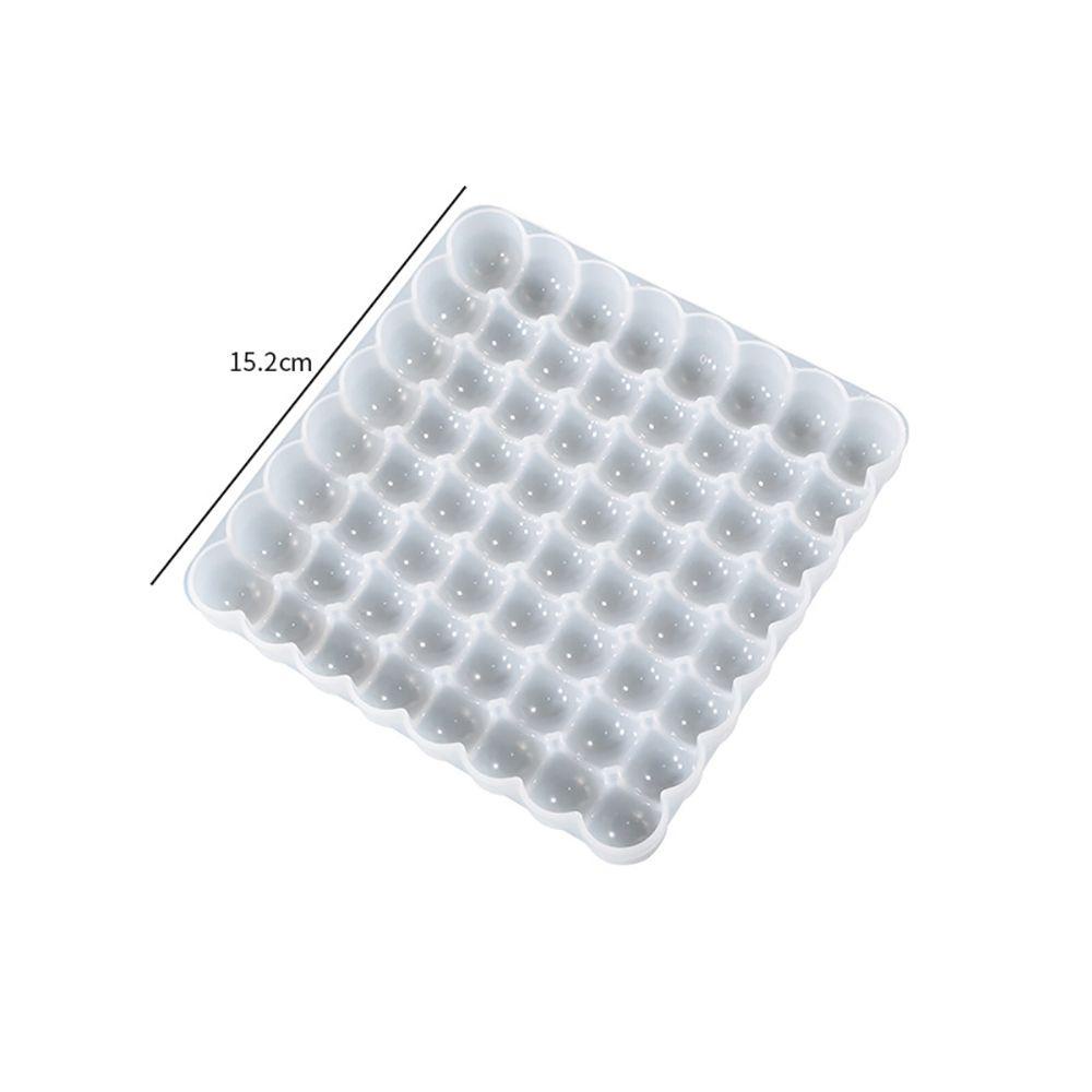 Solighter Coaster Cetakan DIY Kerajinan Clay Setengah Lingkaran Bead Casting Mold