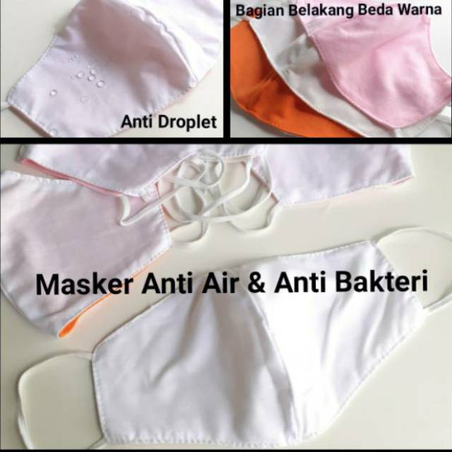 Masker Kain 3D Duckbill Anti Air Anti Droplet - Masker Waterproof 2Ply/3Ply -  masker Sritex