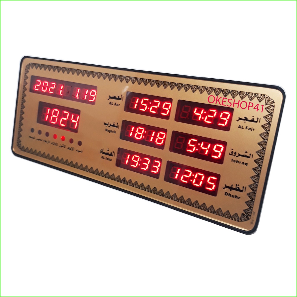 Jam Adzan Clock Mini AZ-2515 Jam Jadwal Sholat Digital Otomatis