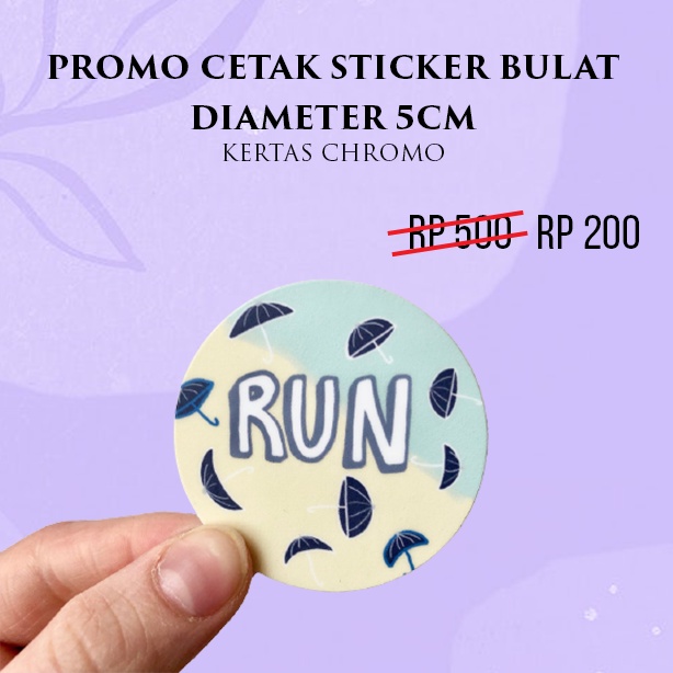 

[PROMO] Cetak Sticker Bulat 5cm - Custom Sticker Bulat 5cm - Cetak Stiker Chromo 5cm - Stiker Bulat 5cm - Stiker Lingkaran