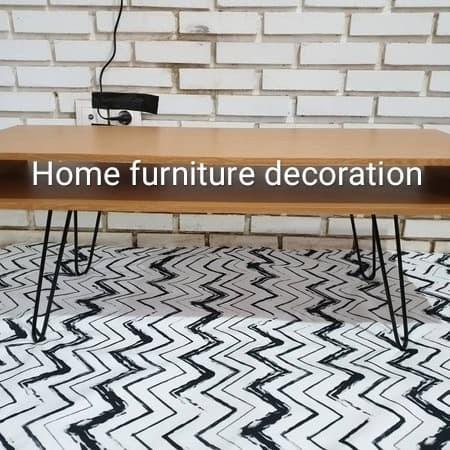 Meja Tamu Hairpin Meja Sofabed Minimalis Bukan Informa - Kayu Muda