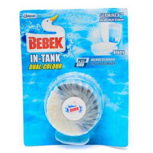 Bebek In-Tank Dual Colour Pembersih Kloset Sibiru Blue Putih Biru 1pc Bebek in Tang