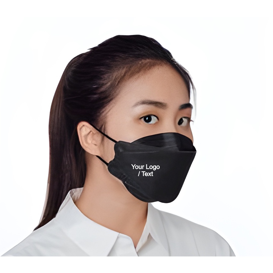 Masker Evo KF94 Korea 4ply Custom sablon full color dewasa pria dan wanita model 3D bisa dilipat.