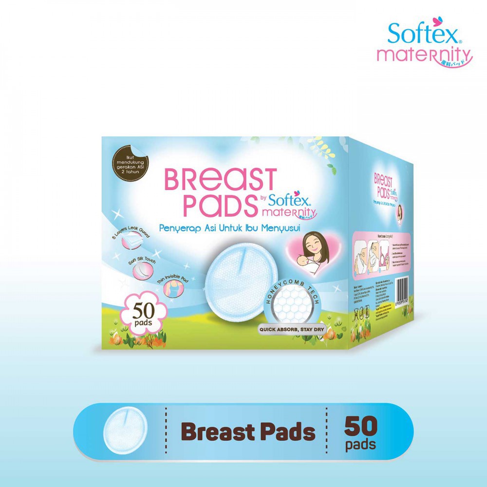 Softex Maternity Breast Pads Honeycomb - 50 Pads