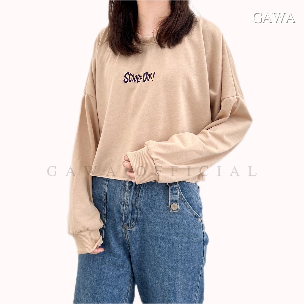 SWEATER CROP SCOOBY DOO WANITA GAWAOFFICIAL