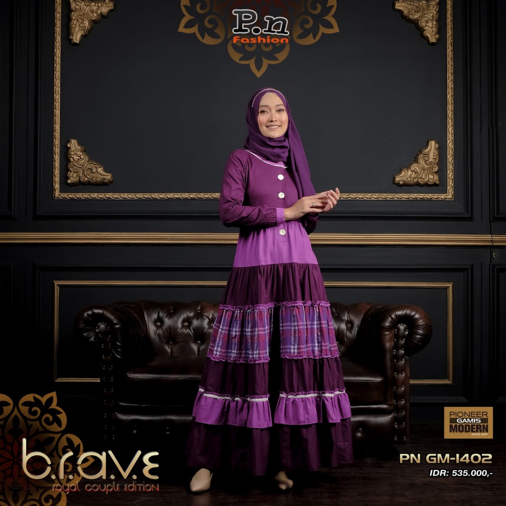 GAMIS IBU SARIMBIT PN FASHION GM 1402 UNGU